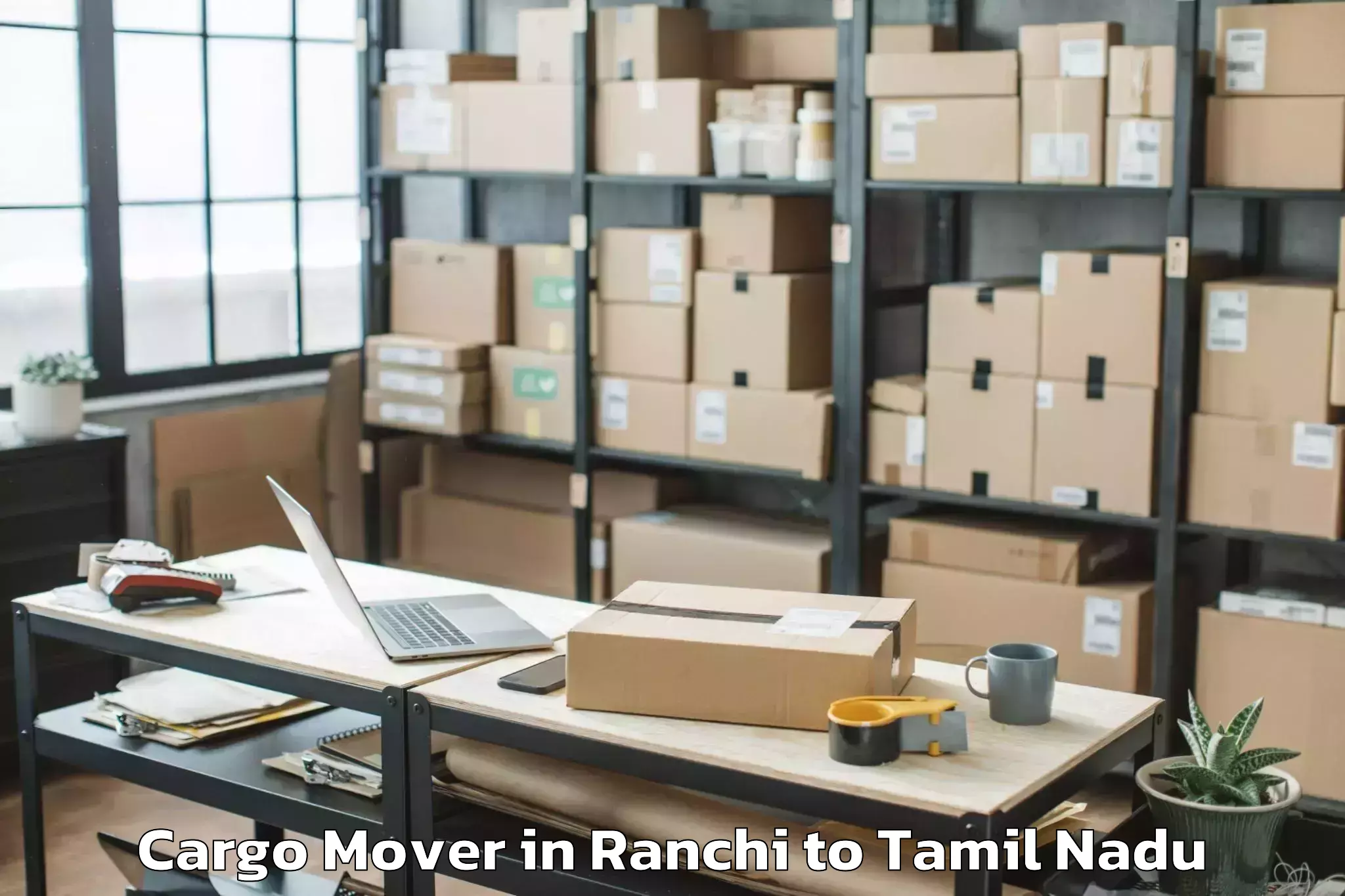 Trusted Ranchi to Ambattur Industrial Estate Cargo Mover